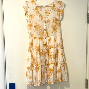 Women’s E&M summer button front midi dress